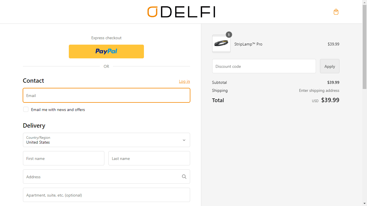 How to apply Odelfi coupon code